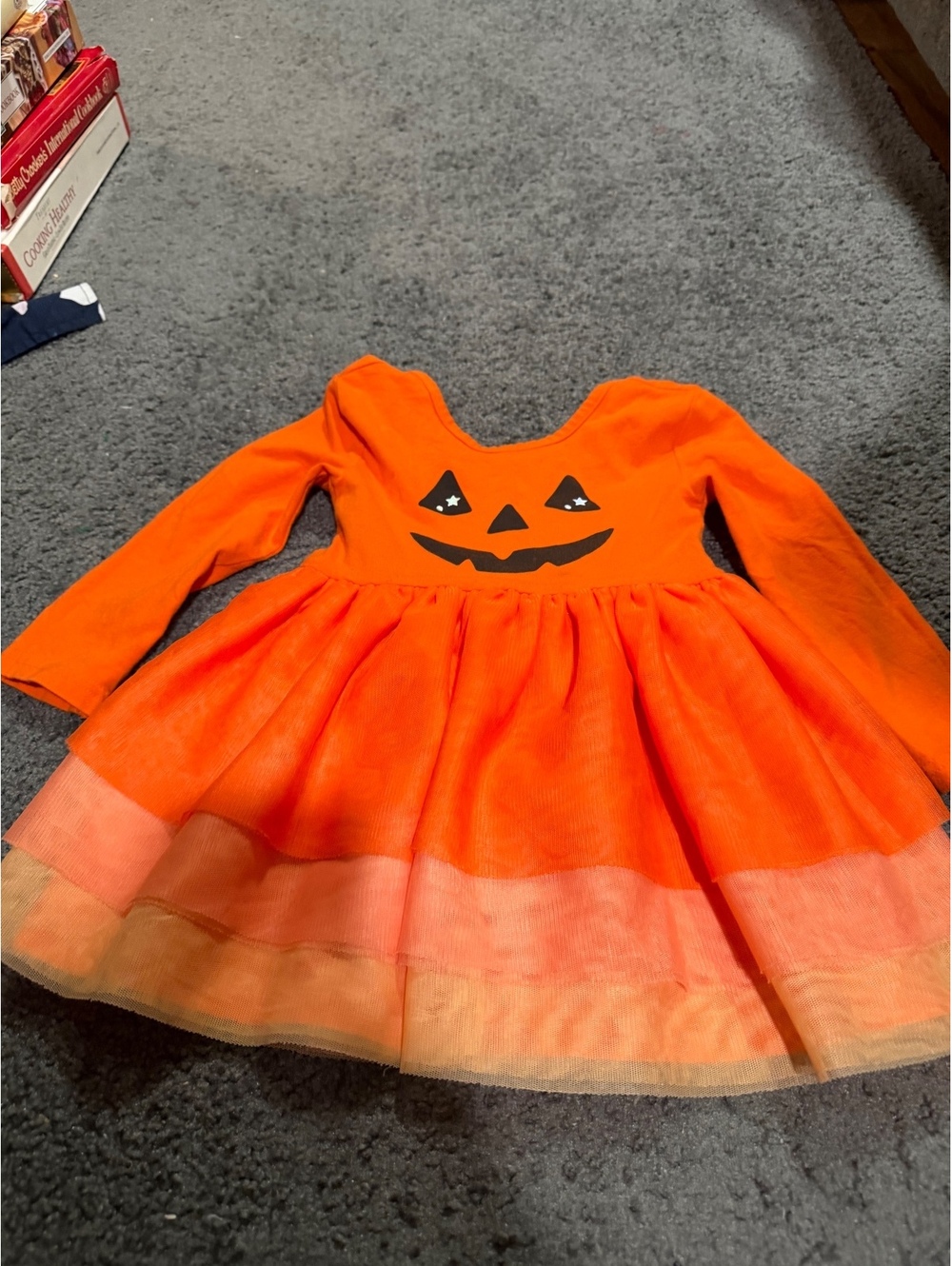 Old Navy Pumpkin Tutu Halloween Dress Orange Girls 2T
